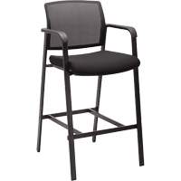Activ Series Barstool Chair, Stationary, Fixed, 58-1/2", Mesh Seat, Black Checker Industrial Ltd.
