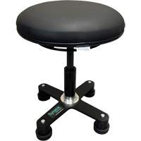 Omnistool Ergonomic Stool, Mobile, Adjustable, Vinyl Seat, Black Checker Industrial Ltd.