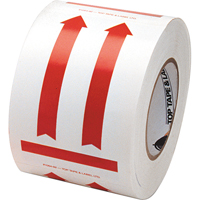 This Side Up Pictogram Special Handling Labels, 6" L x 4" W, Red on White Checker Industrial Ltd.