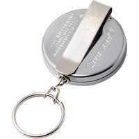 Original Series Retractable Keychain, Chrome, 24" Cable, Belt Clip Attachment Checker Industrial Ltd.