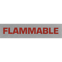 &eacute;tiquettes pour traitement sp&eacute;cial Flammable, 5" lo x 2" la, Noir/rouge Checker Industrial Ltd.