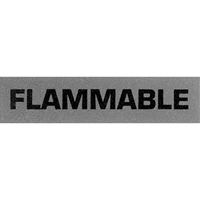 &eacute;tiquettes pour traitement sp&eacute;cial Flammable, 5" lo x 2" la, Noir/rouge Checker Industrial Ltd.