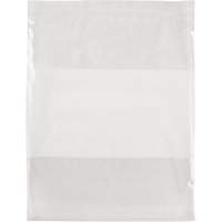 White Block Poly Bags, Reclosable, 15" x 12", 2 mils Checker Industrial Ltd.