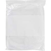 White Block Poly Bags, Reclosable, 15" x 12", 2 mils Checker Industrial Ltd.