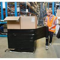 Stretch Wrap, 0.8 Gauge (20.3 micrometers), 15" x 1500', Opaque Black Checker Industrial Ltd.