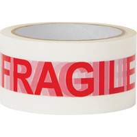 Ruban d'emballage Fragile, Adh&eacute;sif Thermofusible, 2 mils, 48 mm (2") x 100 m (328') Checker Industrial Ltd.