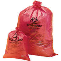 Hazardous Waste Disposal Bags, Bio-Hazard, 48" L x 38" W, 0.0381 mm, 189.3 L (50 Gal.) Capacity Checker Industrial Ltd.