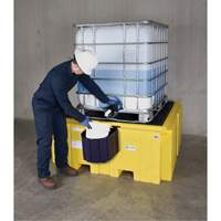 IBC Spill Pallet Plus&reg; With Drain, 365 US gal. Spill Capacity, 62" x 62" x 28" Checker Industrial Ltd.