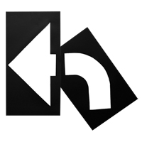 Pochoirs pour parc de stationnement, Anglais, 8" x 27" Checker Industrial Ltd.