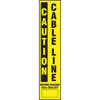 Flexible Marker Stake Decals - Caution Cable Line Checker Industrial Ltd.