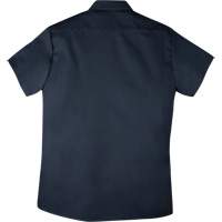 Short-Sleeved Twill Work Shirt, Men's, 4X-Large, Navy Blue Checker Industrial Ltd.