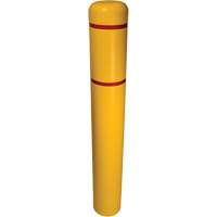 Couvre-bollard, 4" dia. x 54" l, Jaune Checker Industrial Ltd.
