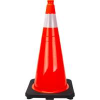 Premium Traffic Cone, 28", Orange, 4" Reflective Collar(s) Checker Industrial Ltd.