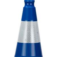 Premium Traffic Cone, 28", Blue, 4" Reflective Collar(s) Checker Industrial Ltd.