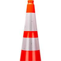 Premium Traffic Cone, 36", Orange, 4" & 6" Reflective Collar(s) Checker Industrial Ltd.