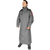 CoreMAX FR 52" Jacket with Attached Hood, Small, Grey Checker Industrial Ltd.