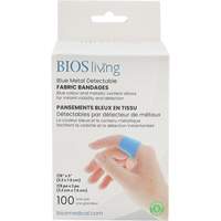 Blue Bandages, Rectangular/Square, 3", Fabric Metal Detectable, Sterile Checker Industrial Ltd.