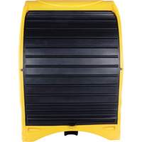 4-Drum Hard Cover Spill Pallet, 68.11" L x 61.61" W x 83.07" H, 1433 lbs. Load Capacity Checker Industrial Ltd.