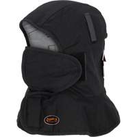 Pioneer 765A Flame-Resistant Quilted Hard Hat Liner with Long Neck & Detachable Mouthpiece, Black/Grey, Cotton/FR-Tech&reg;/Modacrylic/Nylon Checker Industrial Ltd.