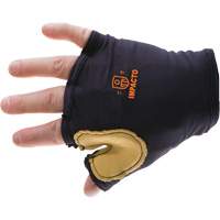 Anti-Impact Tool Grip Fingerless Right-Hand Glove, Size X-Small, Grain Leather Palm Checker Industrial Ltd.