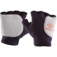 Palm/Side Fingerless Protection Gloves - Left, X-Small, Suede Palm, Slip-On Cuff Checker Industrial Ltd.