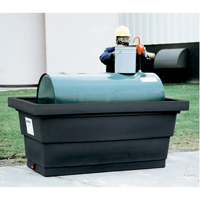 Poly-Tank&reg; Containment Unit 275 With Drain, 82.3" L x 45" W x 35.3" H, 275 US gal. Capacity Checker Industrial Ltd.