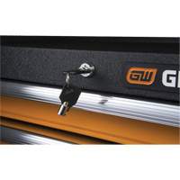 GSX Series Tool Chest, 26" W, 4 Drawers, Black/Orange Checker Industrial Ltd.
