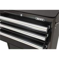 Industrial Tool Cart, 3 Drawers, 29-4/5" W x 21-1/5" D x 38-4/5" H, Black Checker Industrial Ltd.