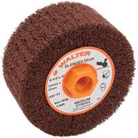 Blendex Surface Conditioning Drum, 4-1/4" Dia. x 2" W, 5/8"-11 Arbor, Medium Grit Checker Industrial Ltd.