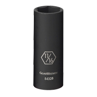 Socket, Impact, 5/16", 3/8" Drive, 6 Points, Deep Checker Industrial Ltd.