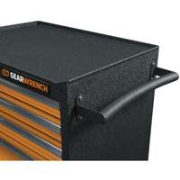 GSX Series Rolling Tool Cabinet, 6 Drawers, 36" W x 18-1/5" D x 37-2/5" H, Black/Orange Checker Industrial Ltd.