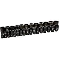 6 Point SAE Socket Set, 29 Pcs, Impact, 3/4" Drive Size, Deep Checker Industrial Ltd.