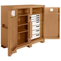 Model 112 Jobsite Cabinet with Padlock, Steel, 54.9 Cubic Feet, Tan Checker Industrial Ltd.