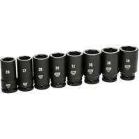 6 Point SAE Socket Set, 8 Pcs, Impact, 3/4" Drive Size, Deep Checker Industrial Ltd.