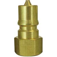 Hydraulic Quick Coupler Plug, 3/8" Dia., Brass Checker Industrial Ltd.