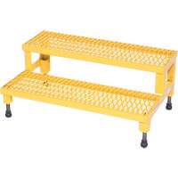 Adjustable Step-Mate Stand, 2 Step(s), 36-3/16" W x 22-7/8" L x 15-1/4" H, 500 lbs. Capacity Checker Industrial Ltd.
