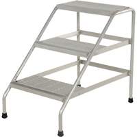 Aluminum Step Stand, 3 Step(s), 22-13/16" W x 34-9/16" L x 30" H, 500 lbs. Capacity Checker Industrial Ltd.
