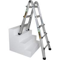 Telescoping Multi-Position Ladder, 2.916' - 9.75', Aluminum, 300 lbs., CSA Grade 1A VD689 | Checker Industrial Ltd.
