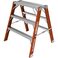 Buildman™ Step-up Workbench, 3' H x 34.75" W x 33.25" D, 300 lbs. Capacity, Fibreglass VD700 | Checker Industrial Ltd.