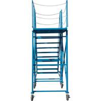 Snow Ladder, Steel, 10 Steps, 99" H, 85-1/2" D, 48" Step, Serrated Checker Industrial Ltd.