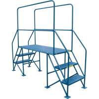 Crossover Ladder, 35-1/2" Overall Span, 31-1/2" H x 22" D, 22" Step Width Checker Industrial Ltd.