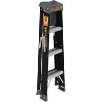 Step Ladder with Paint Tray, 4', Fibreglass, 250 lbs. Capacity, Type 1 Checker Industrial Ltd.