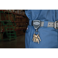 Super48™ Key Chains, Polycarbonate, 48" Cable, Belt Clip Attachment TLZ008 | Checker Industrial Ltd.