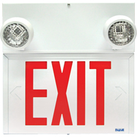 Stella Combination Signs - Exit, LED, Hardwired, 12-1/8" L x 12-1/2" W, English Checker Industrial Ltd.