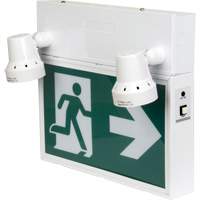 Running Man Sign with Security Lights, LED, Battery Operated/Hardwired, 12-1/10" L x 11" W, Pictogram Checker Industrial Ltd.